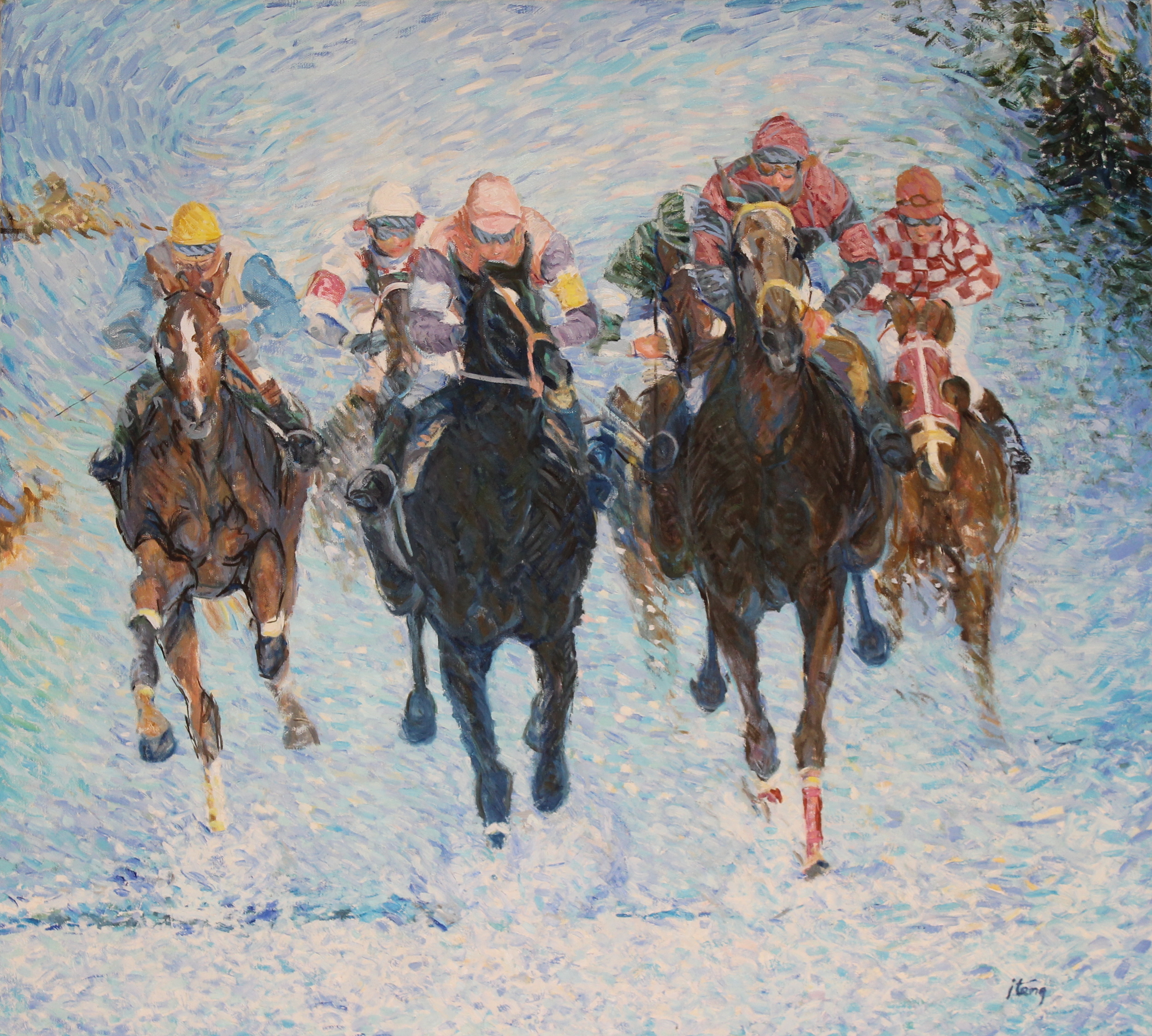 36x40. Oil on canvas. C65.