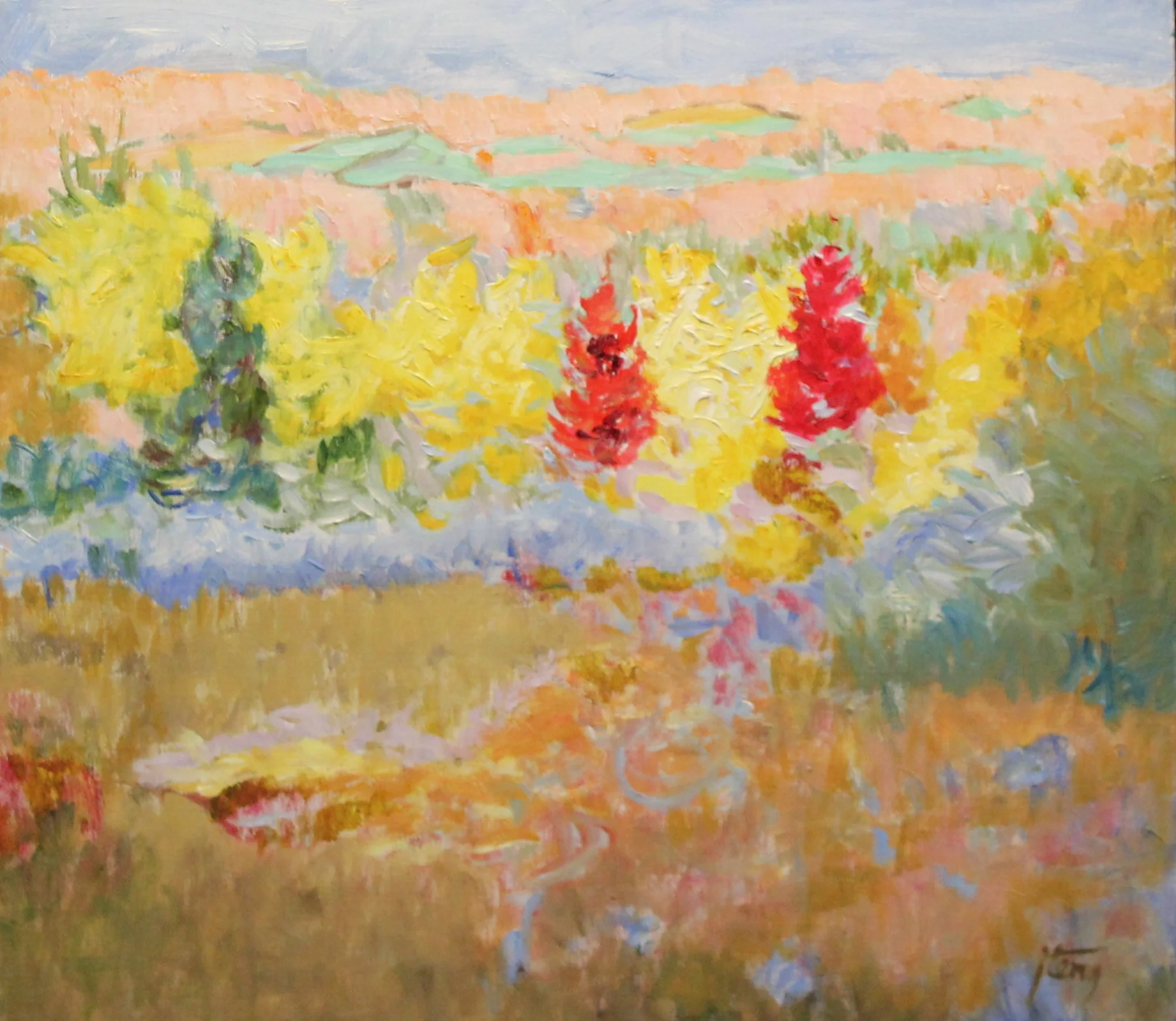 16x18. Oil on canvas. C66.