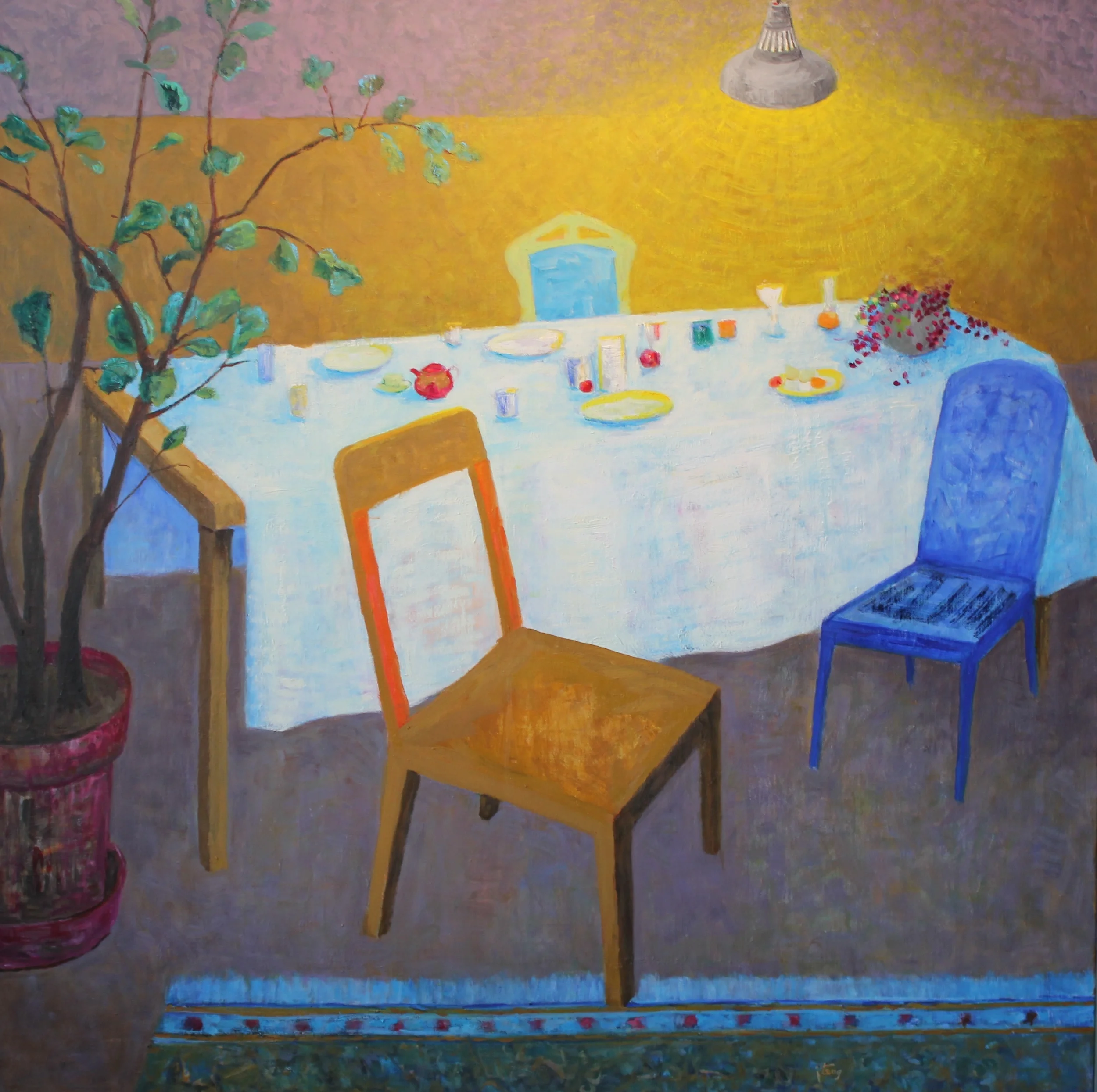 48x48. Oil on canvas. D21.