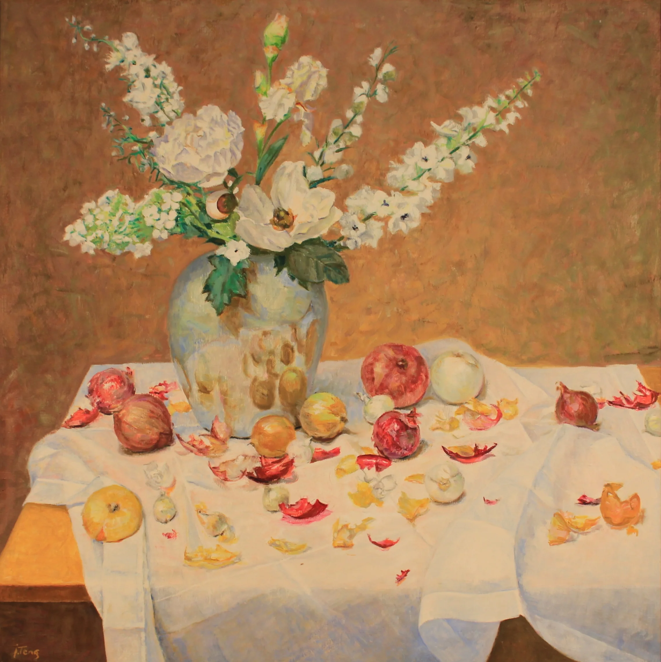 40x40. Oil on canvas. B37.