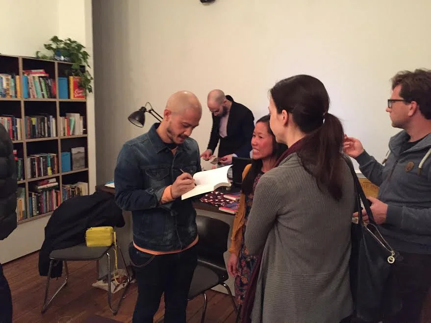 Signing books