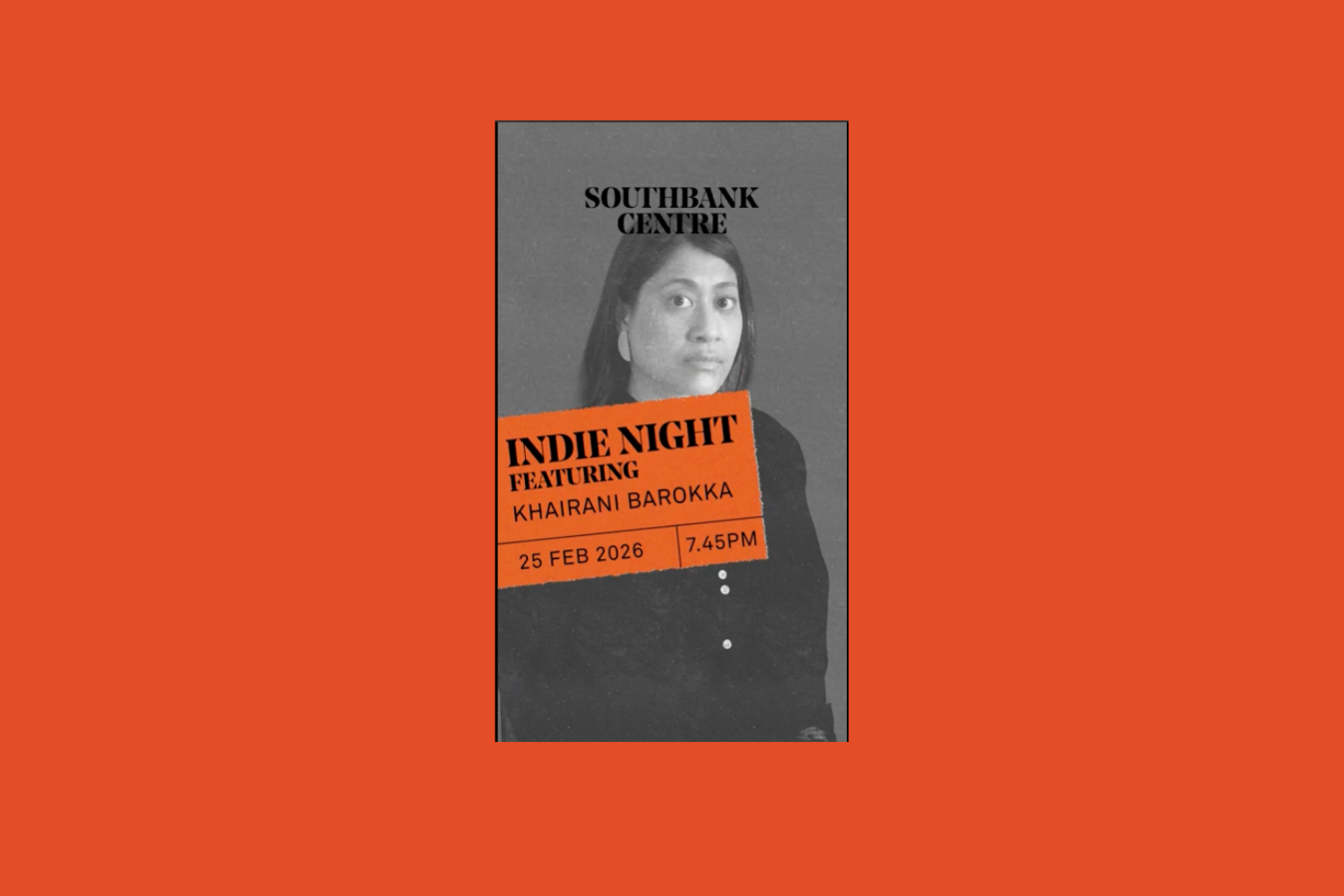 Khairani Barokka at Southbank’s Indie Night