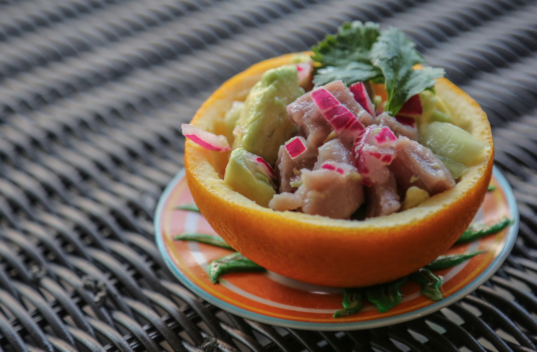 Tuna & avocado ceviche
