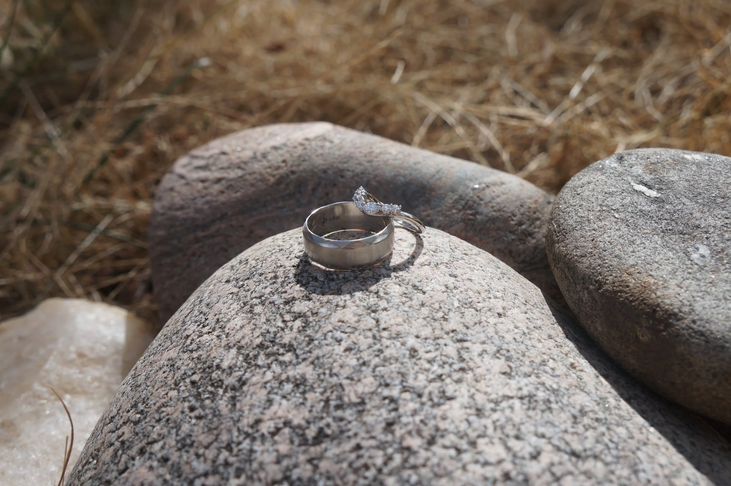 Custom Jewelry Design for His and Hers Wedding bands in Denver Colorado Platinum Gold Silver Diamonds and Gemstones Hand made Ethically Sourced