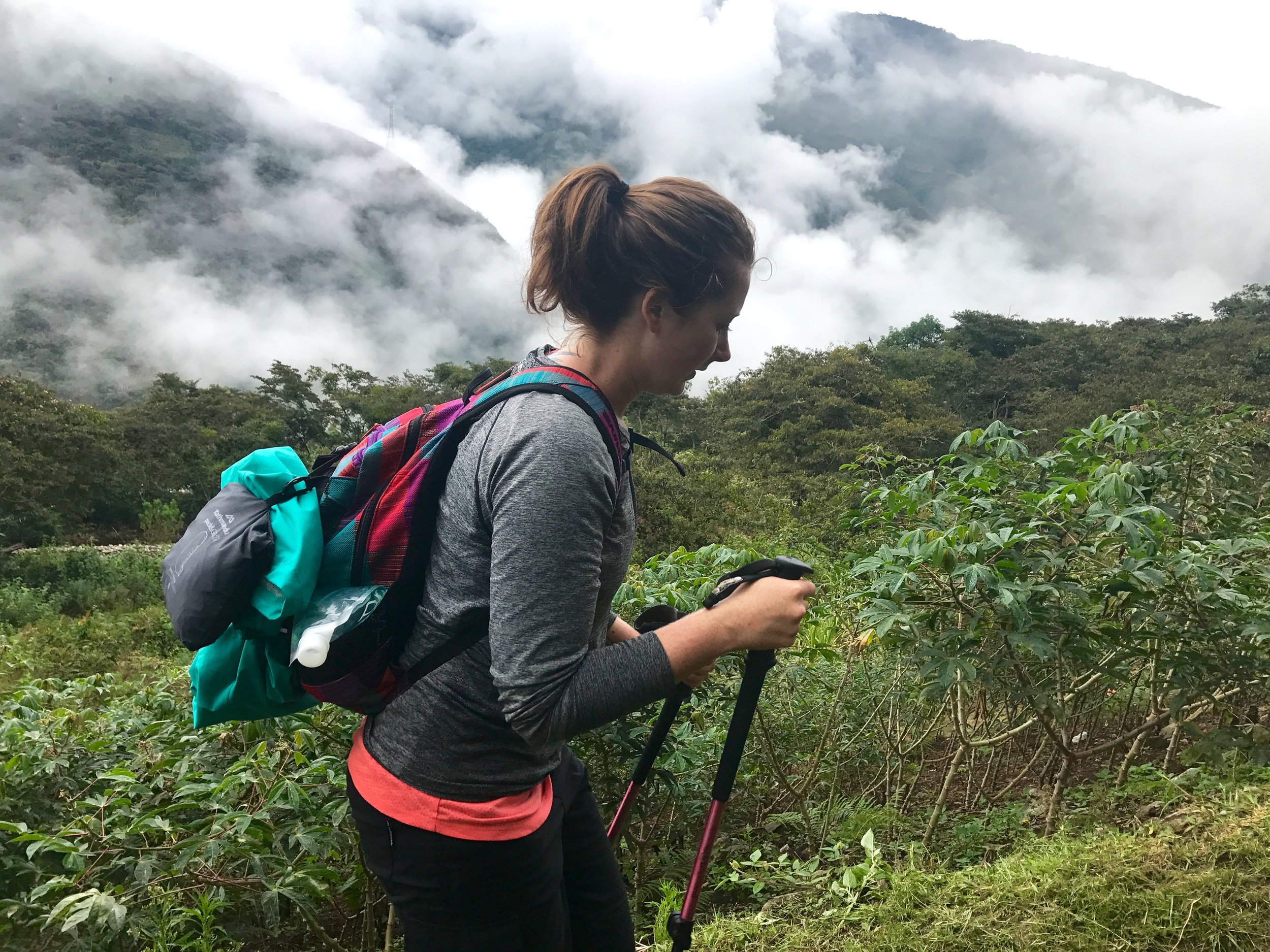 Hiking to the Inca site Llactapata, Salkantay Trek, Peru 2017