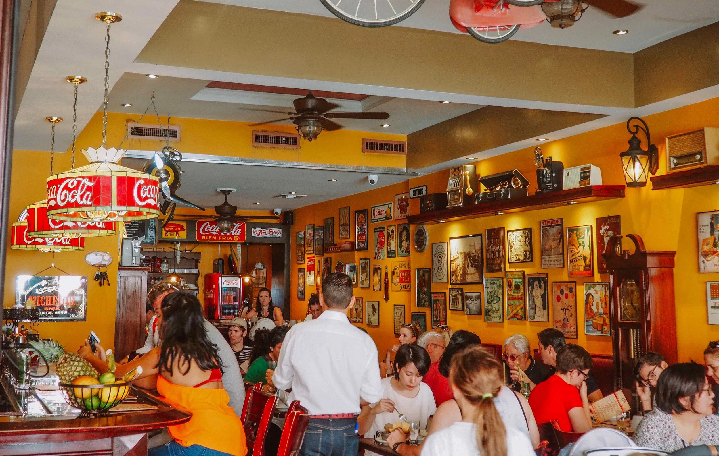 A restaurant in Little Havana, Miami, FL.