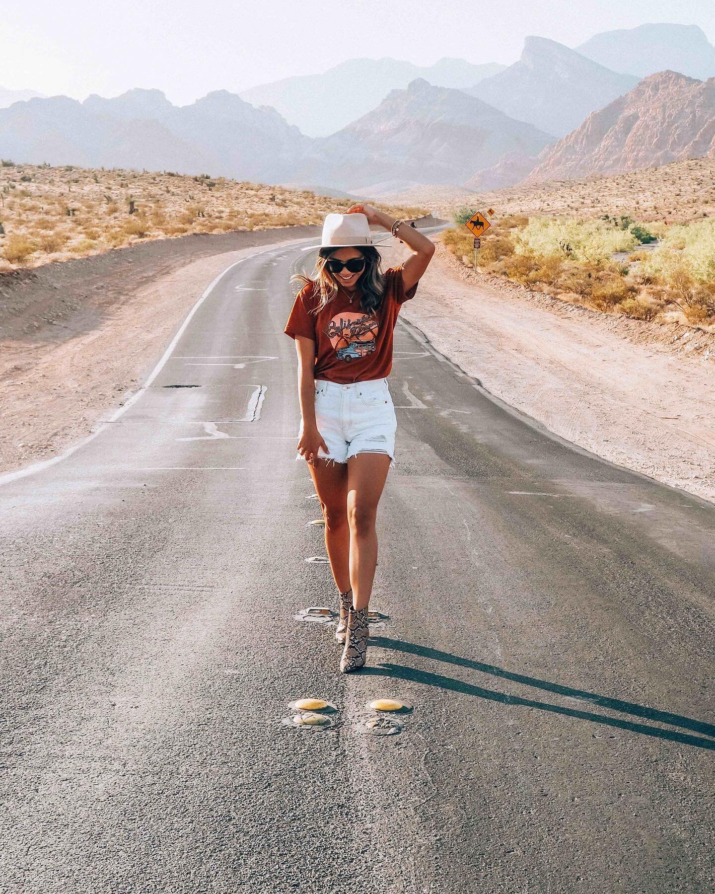 🤳🚘 🌍 Staying camera-ready while traveling is something I've picked up while exploring the world's most wondrous places. And as much as I want to say, &quot;I woke up like this,&quot; well, I did NOT. 😜

Go to @fashionshowlv&rsquo;s LIFESTYLE sect