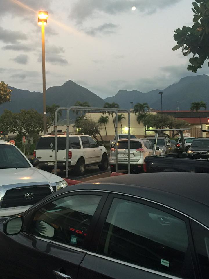View from the grocery store in Maui