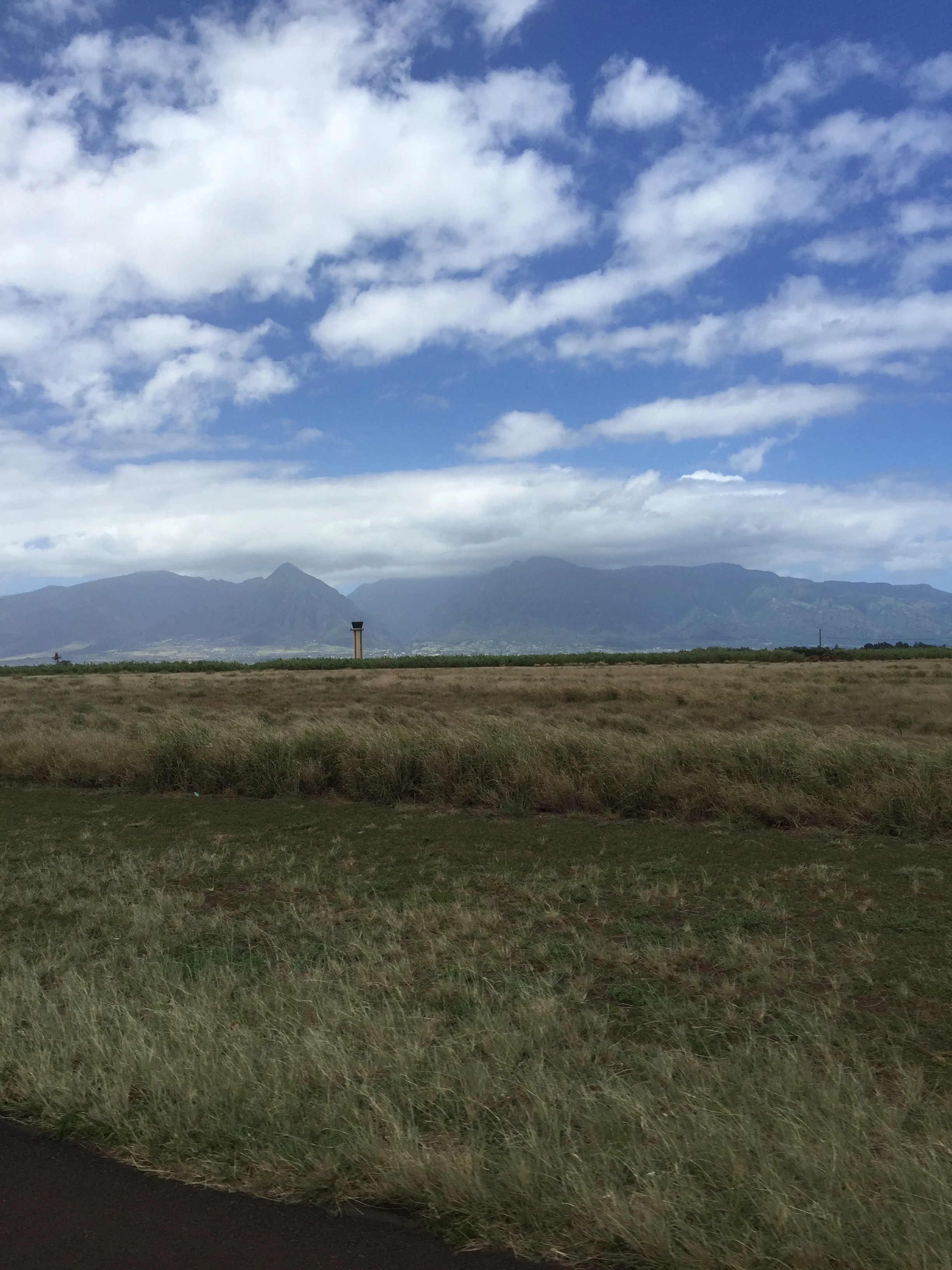 Mountain tops in the clouds