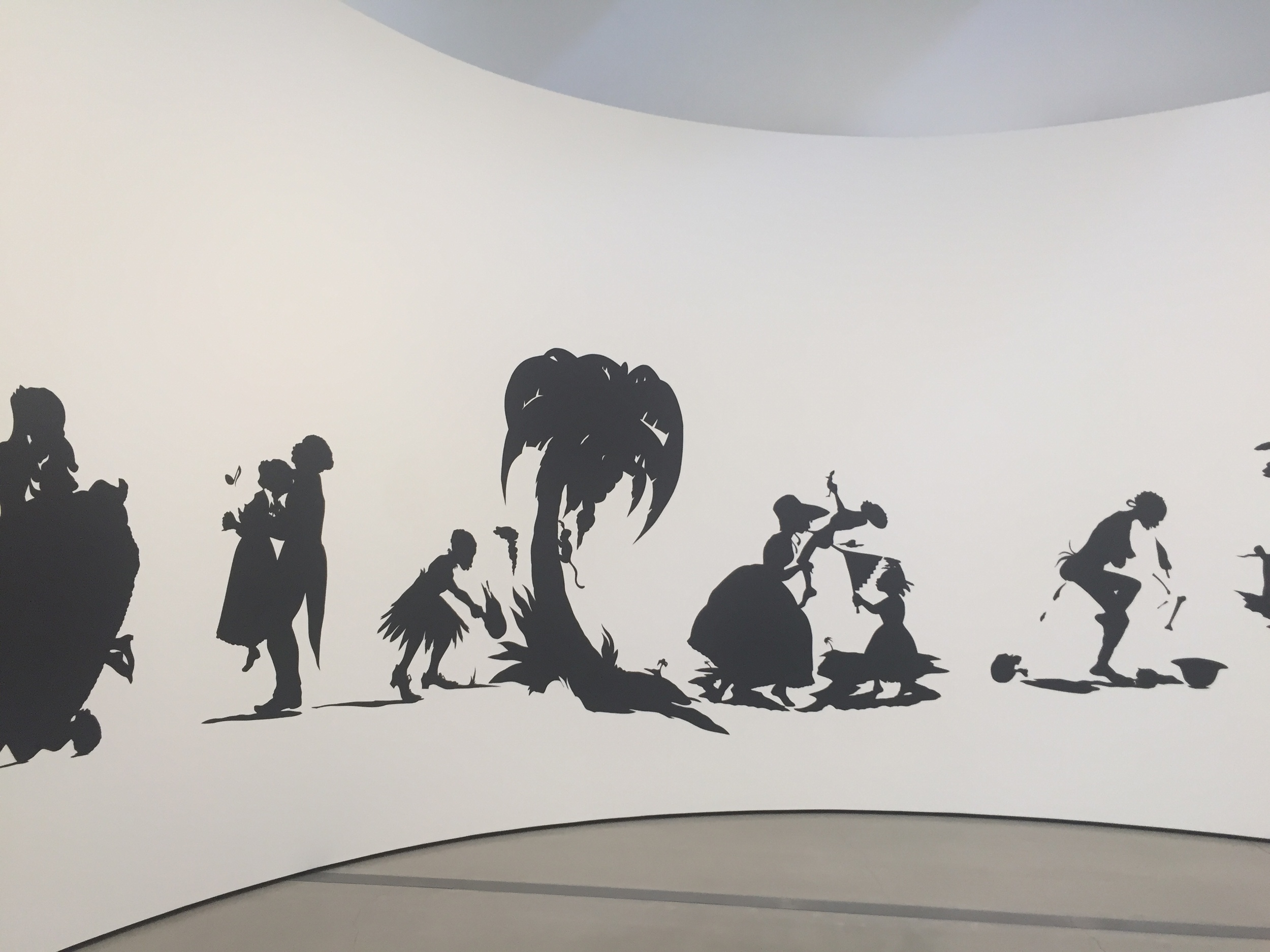 Picture I took at The Broad Museum in Los Angeles of Kara Walker's work.