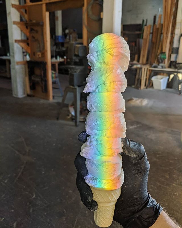 More super 🌈 scoops!
.
.
.
.
.
.
#icecream #sculpture #rainbow #scoops #🌈 #art #artistsoninstagram #artist