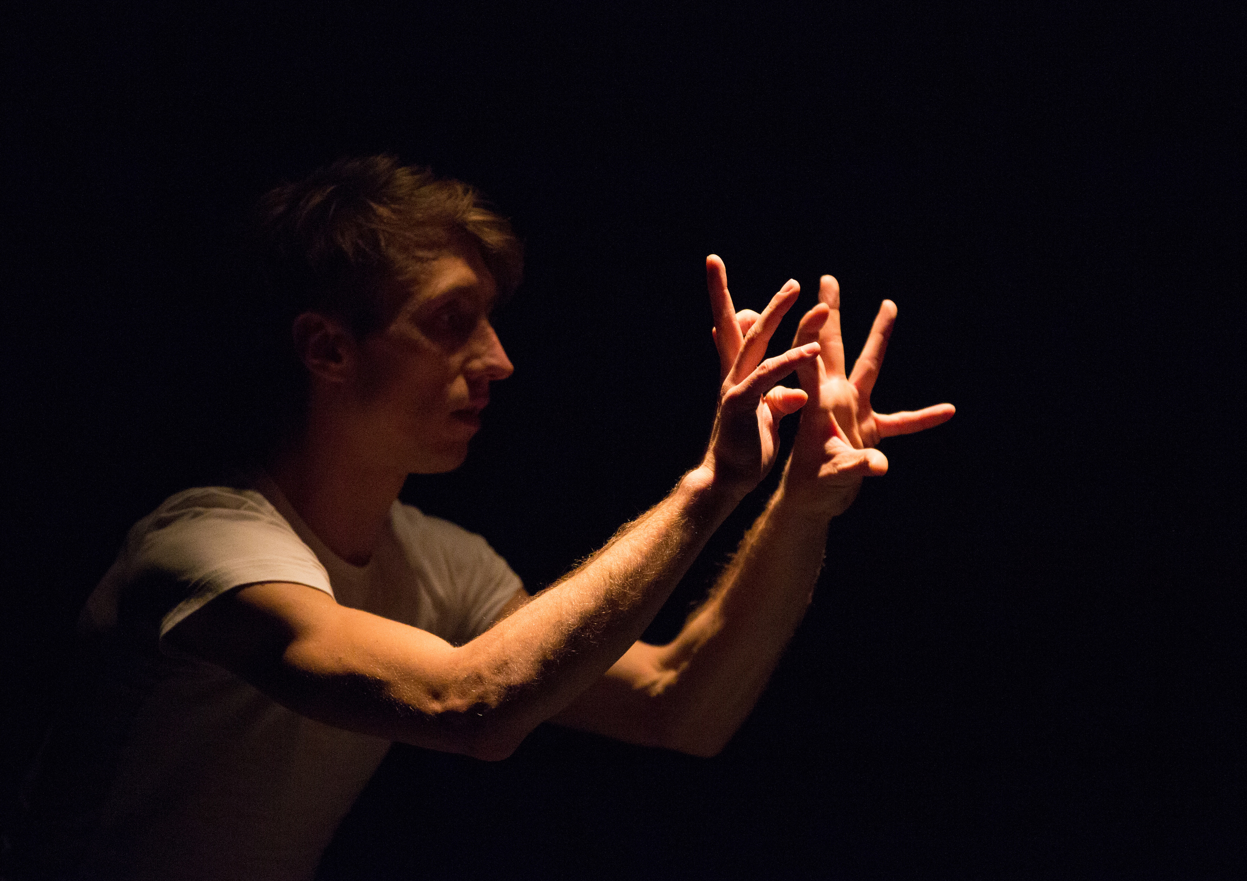  Dancer: Romain Guion. &nbsp;Photo: Sid Scott. 