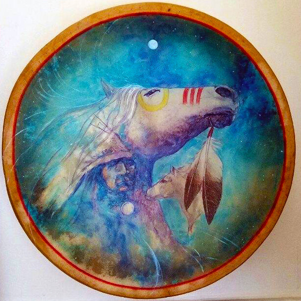 David Craig Shamanic Art - Spirit Horse Drum.JPG