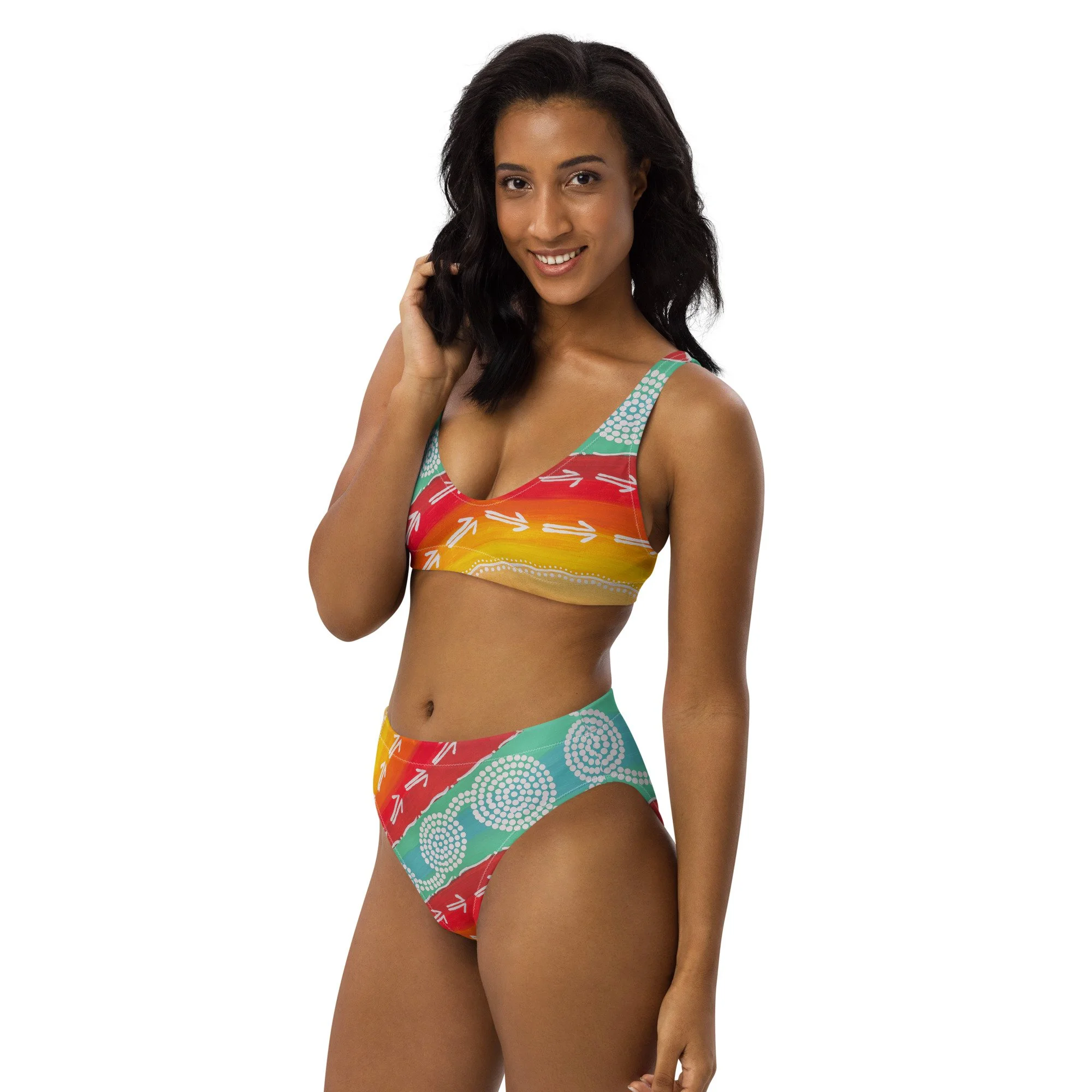 Kangaroo River Dreaming High-Waisted Bikini