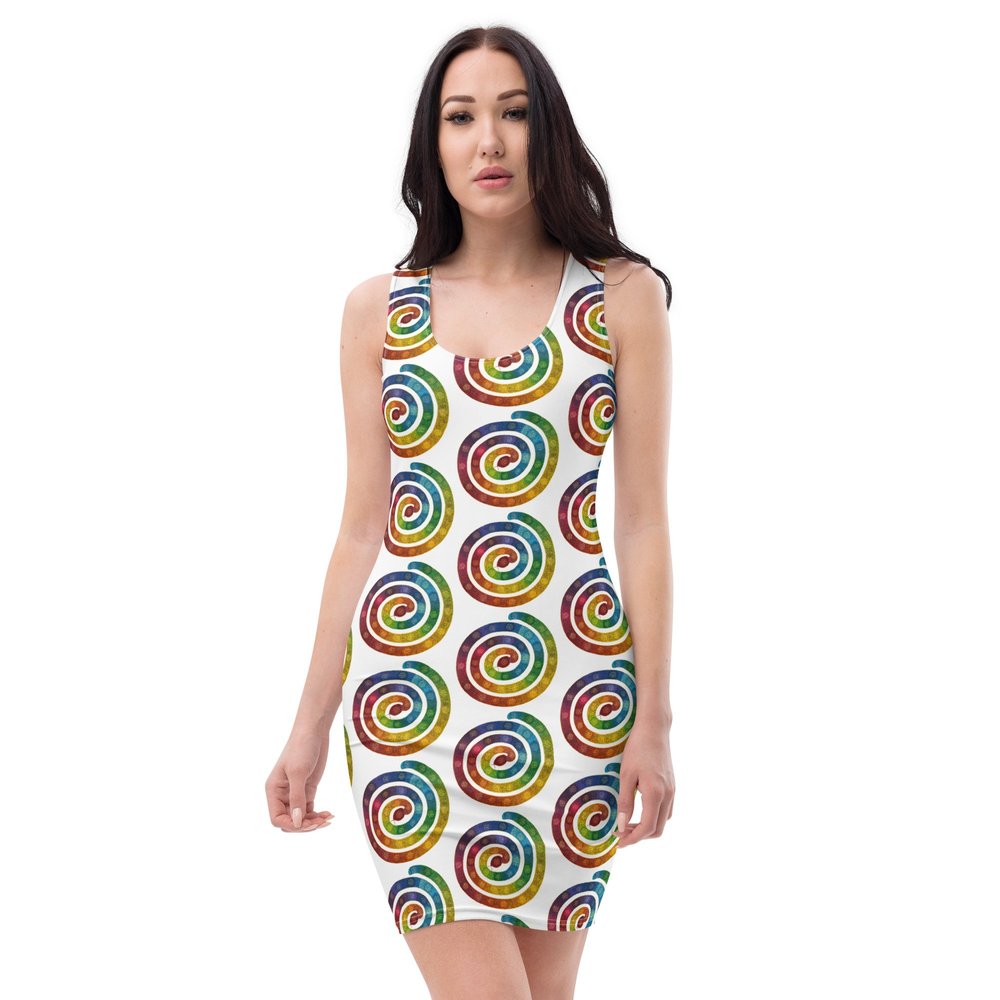 Spiral Rainbow Serpent White Dress Shamanic Spirit Medicine Spiral Rainbow Serpent White Dress Shamanic Spirit Medicine