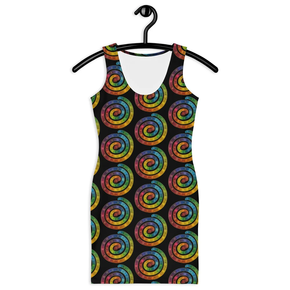 rainbow black dress Lola + The Boys Black Rainbow Gems Tank Dress, 2