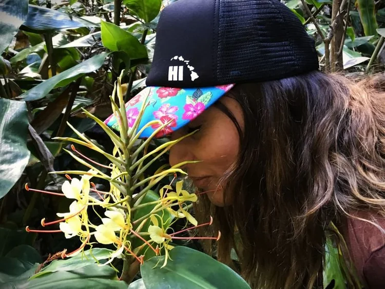Shamanic Spirit Medicine student in nature on Kauai, Hawaii