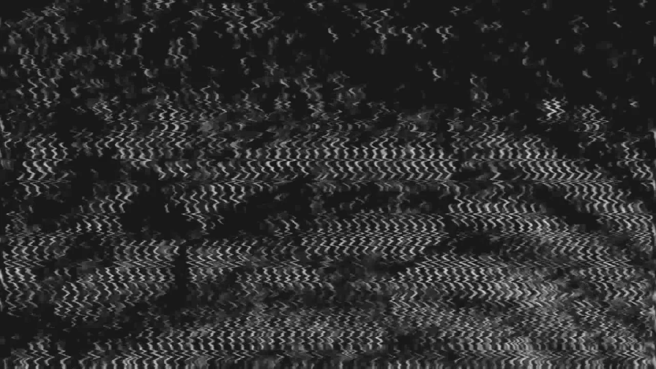 Radio static on a television