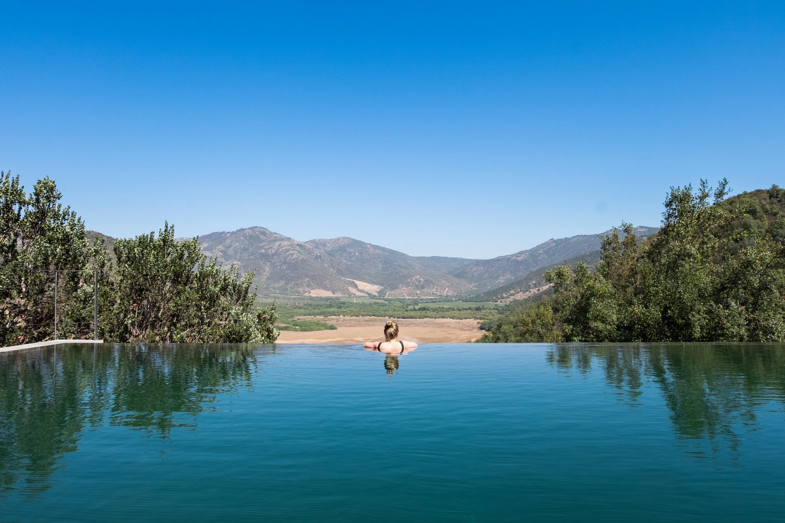 Viña Vik's infinity pool