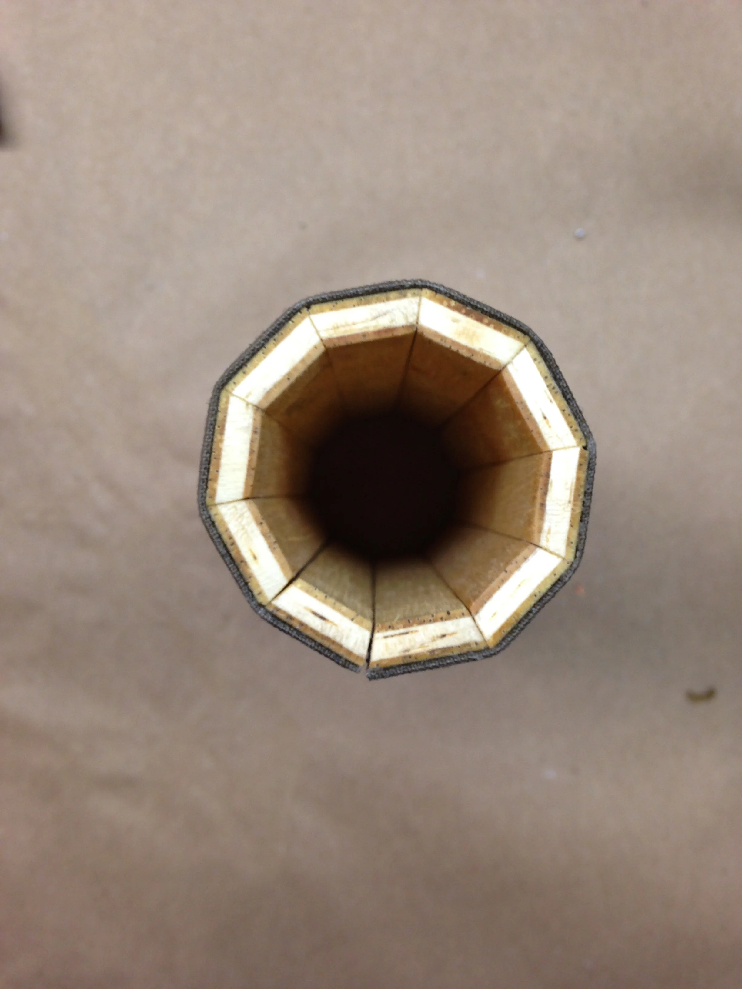 10 trapezoidal wooden pieces