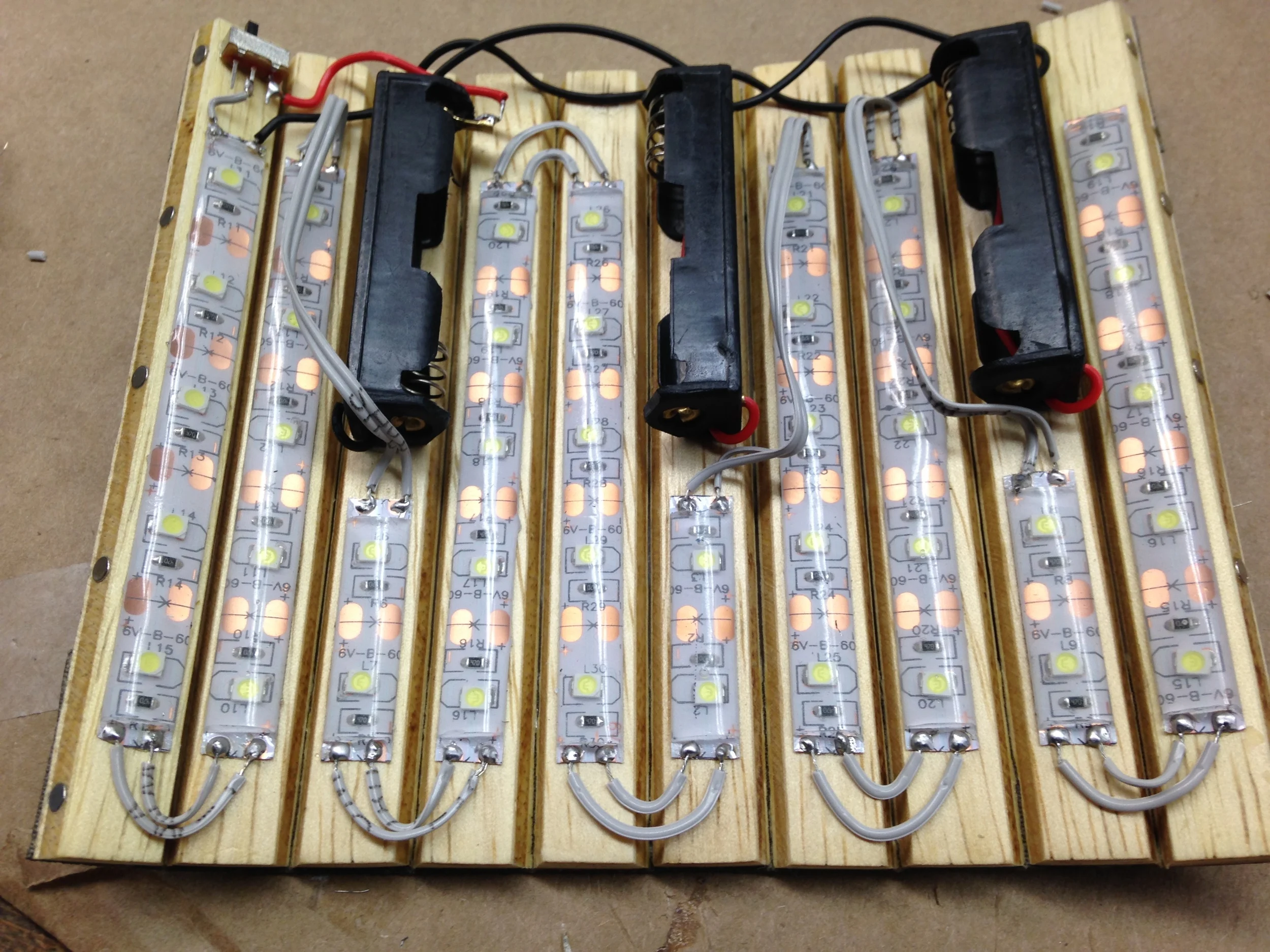 electrical components fully installed
