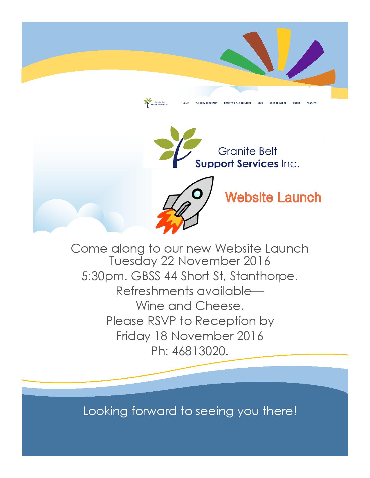Come along to our website launch, 22 November 5:30pm