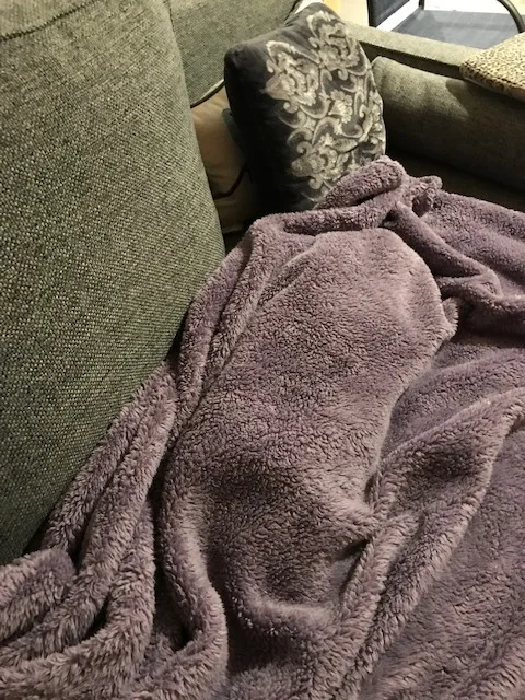 Rocket, hunkering down.