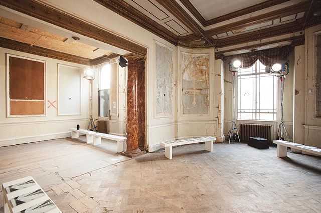 The well-worn walls of the abandoned Averard Hotel : RCA Graduate Show 2016 #London #eventprofs #events #eventphotography #IGLondon #eventproduction #fashionshow #6up