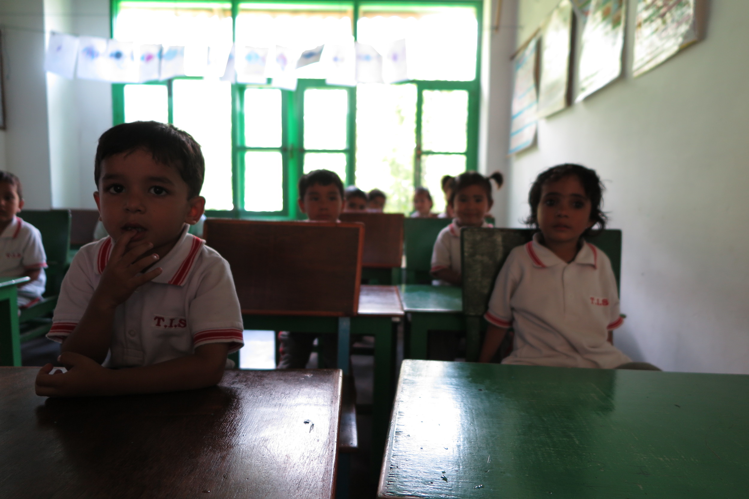  Students at the Tara international School, Raison. 