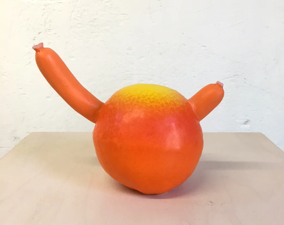 Carol Joo Lee, Breakfast, 2017Glazed porcelain and stoneware4.5” x 5.5”x 3.5”