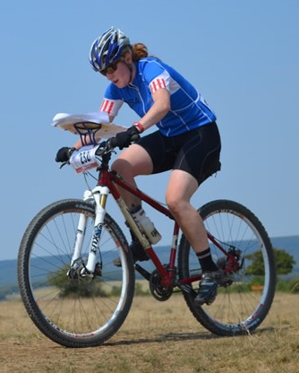  CROC and USA national team member Abra McNair in action at the World Mountain Bike Orienteering Championships. 