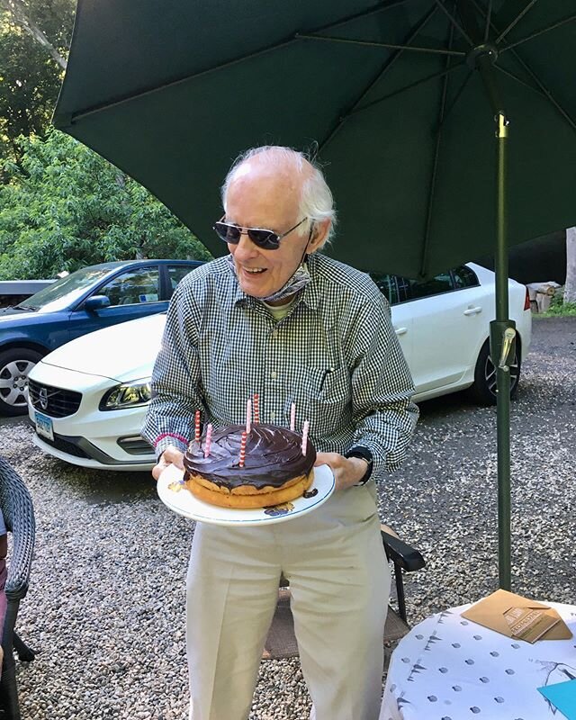 My dad. 89 birthday cakes and counting.