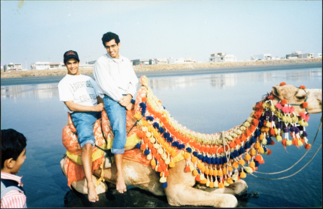 The coast of Karachi. Now young adults.