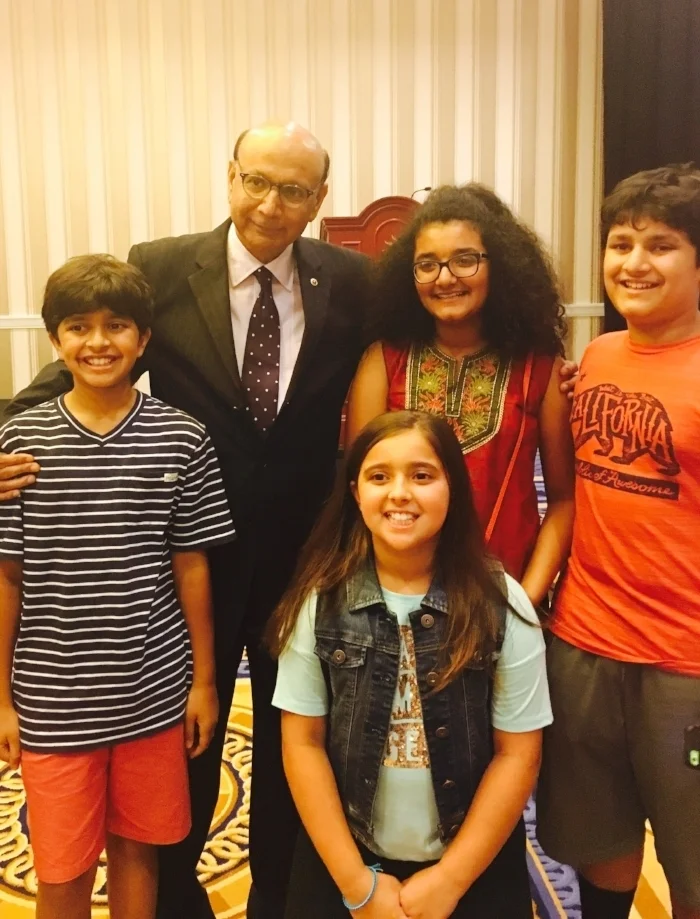 Laila with Khizr Khan and her cousins
