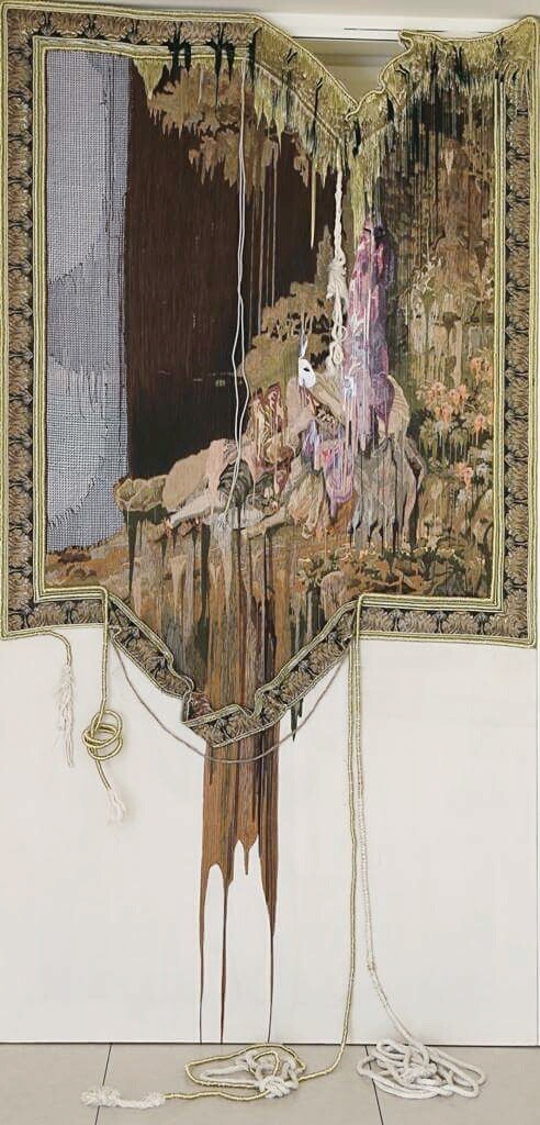 'A Courtier In Love'. A two-dimensional portrait by Marium Agha