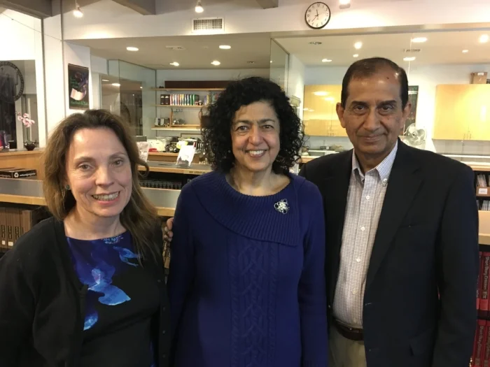 With Luz Marina Diaz and Khalid