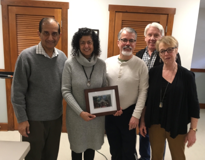 A beautiful present: a painting of the church by a congregant