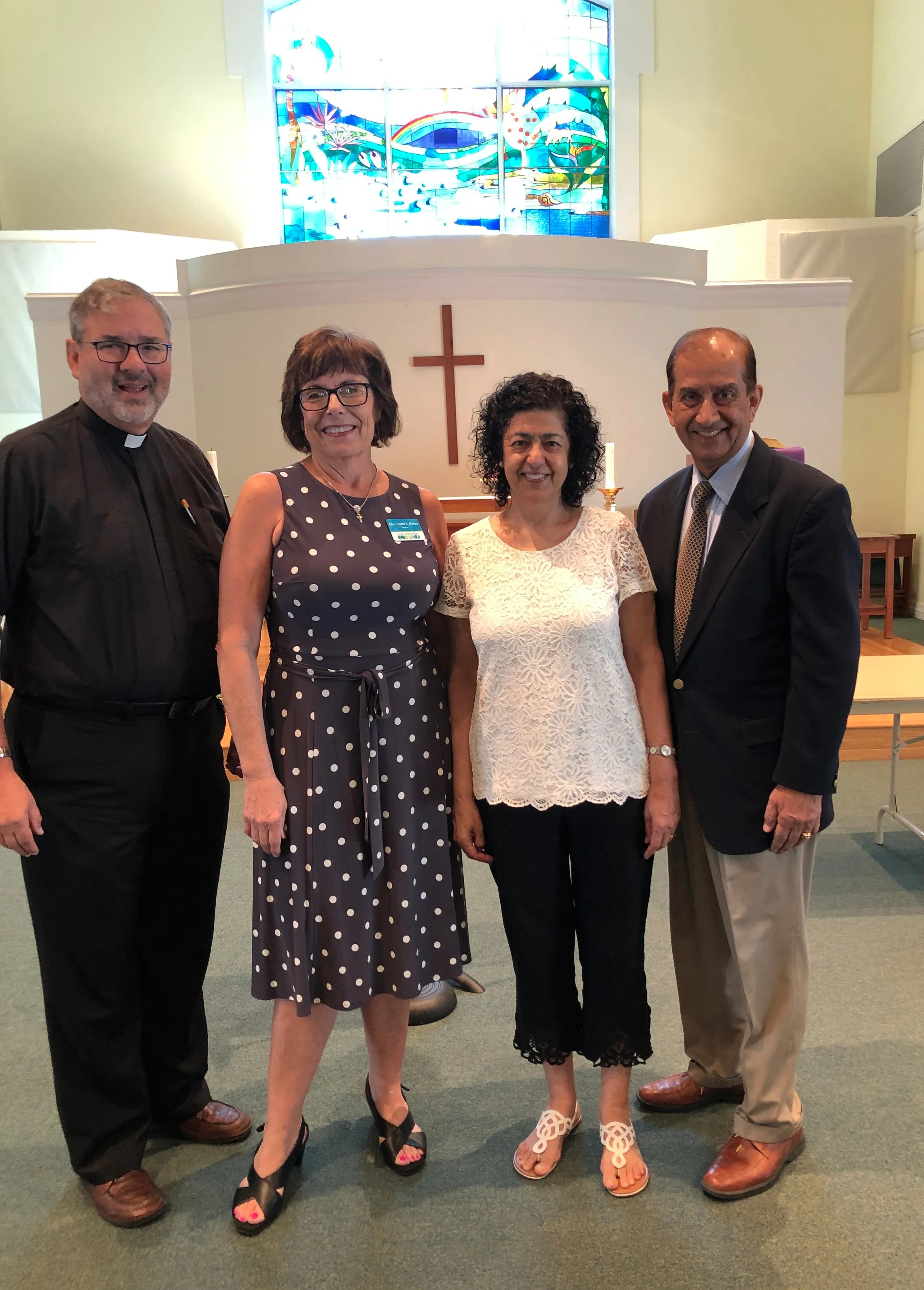 Pastor Walter Still, Rev. Carol Gates, & Khalid Rehman