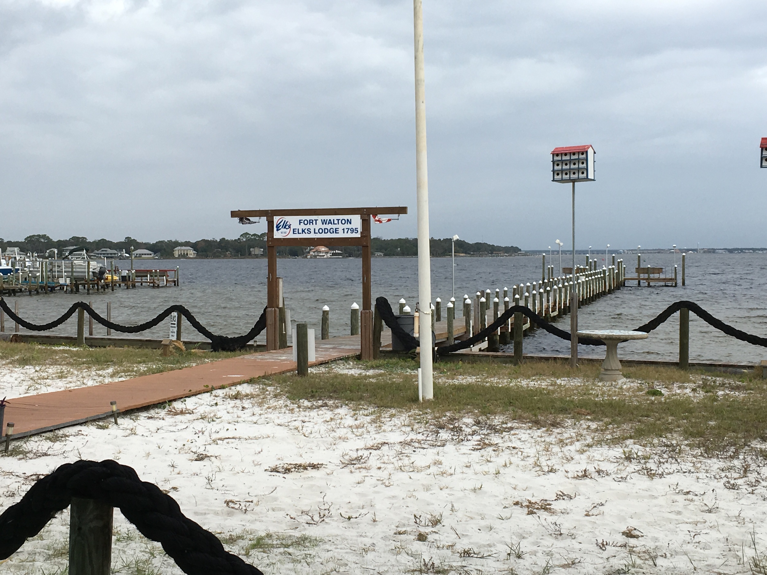 Elks lodge pier.