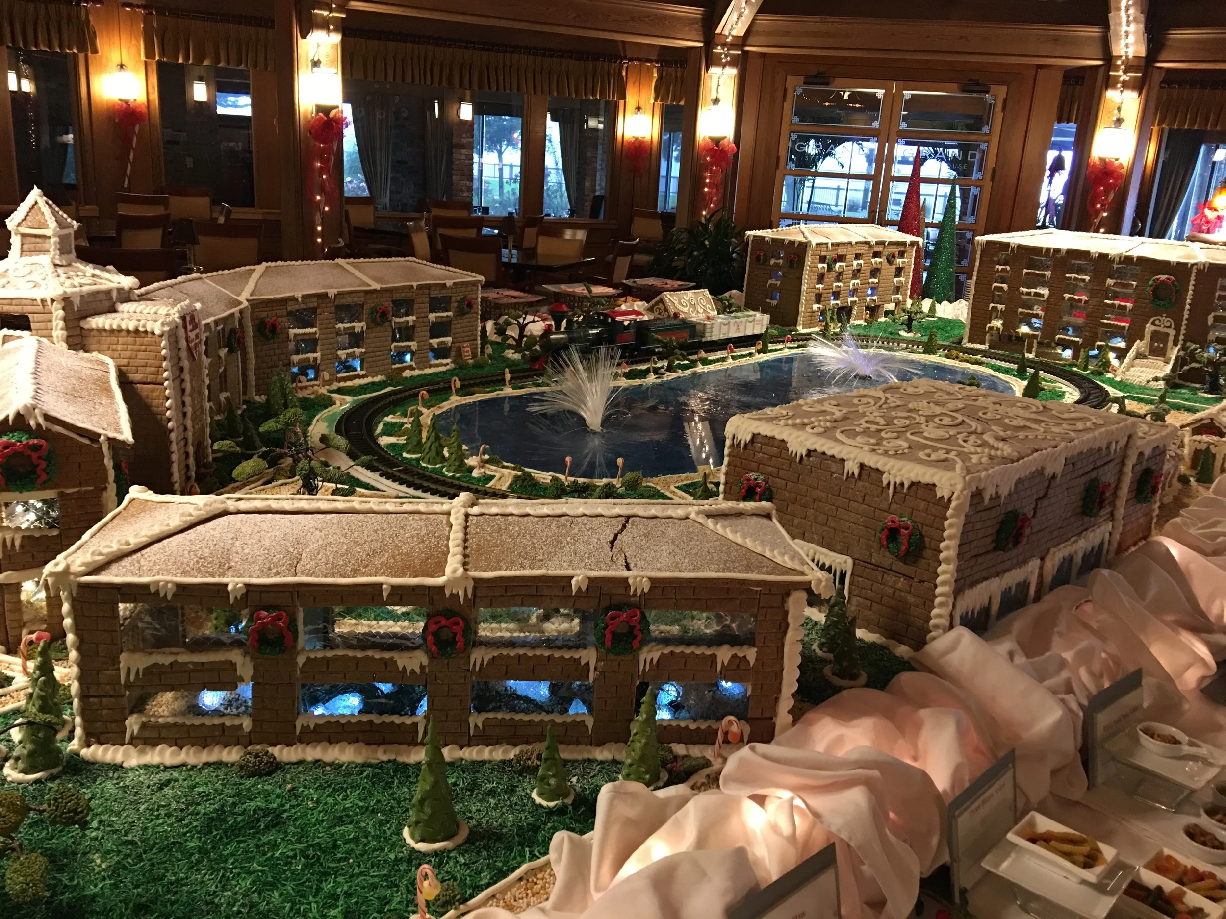 The hotel complex in gingerbread