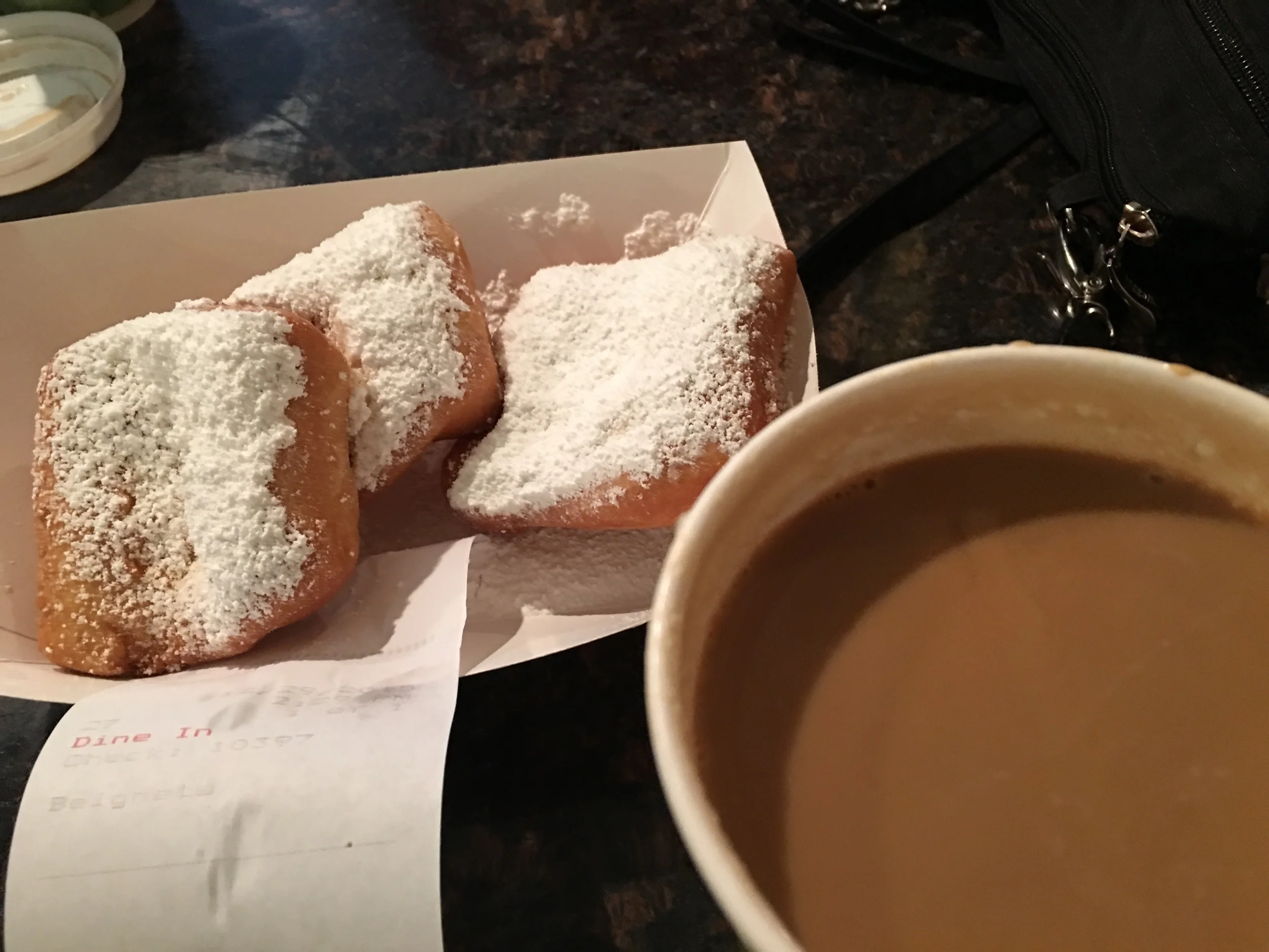 Cafe au lait and beignets!