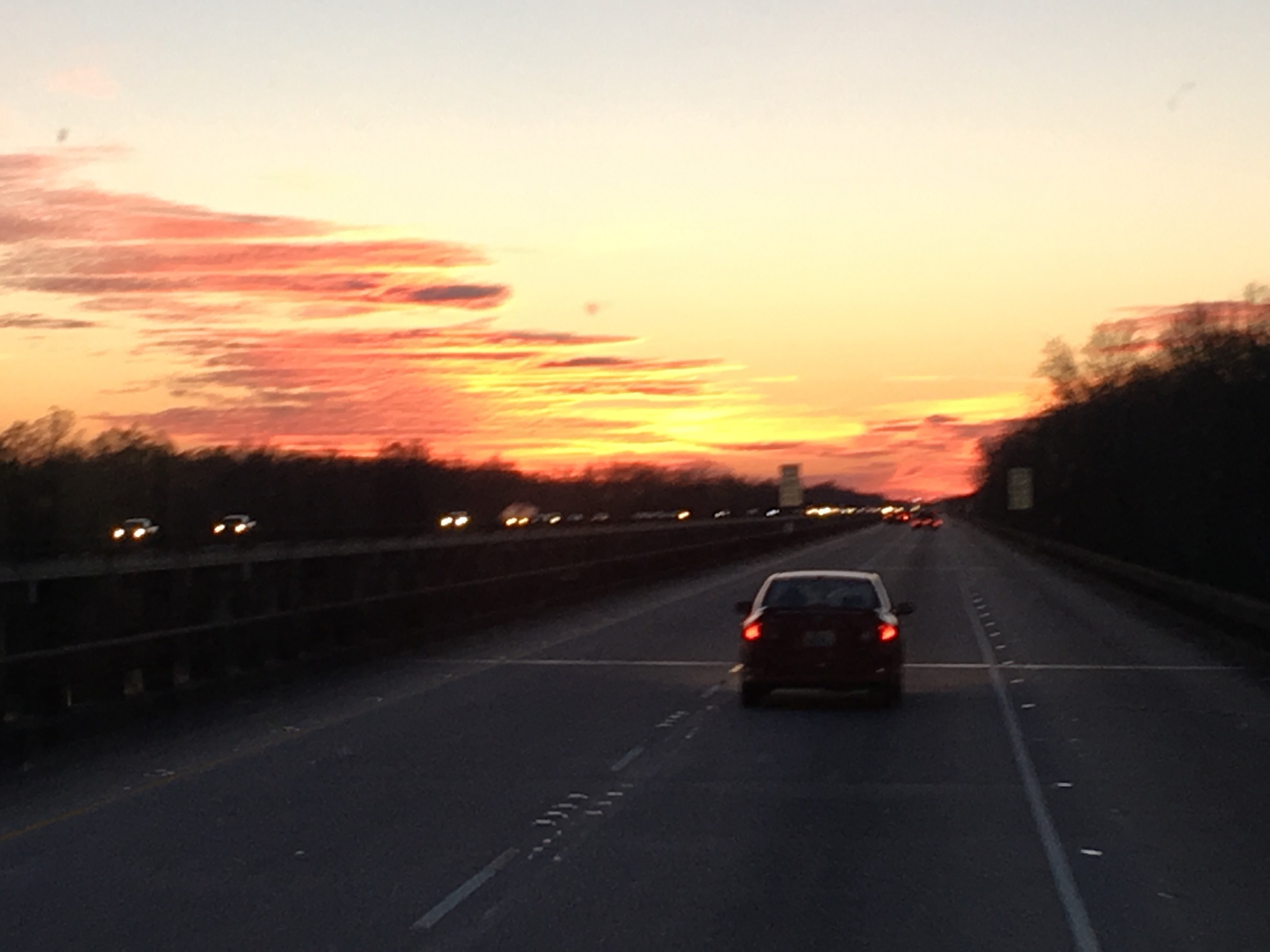 Magnificent sunset that couldn't be justified with my iPhone camera.