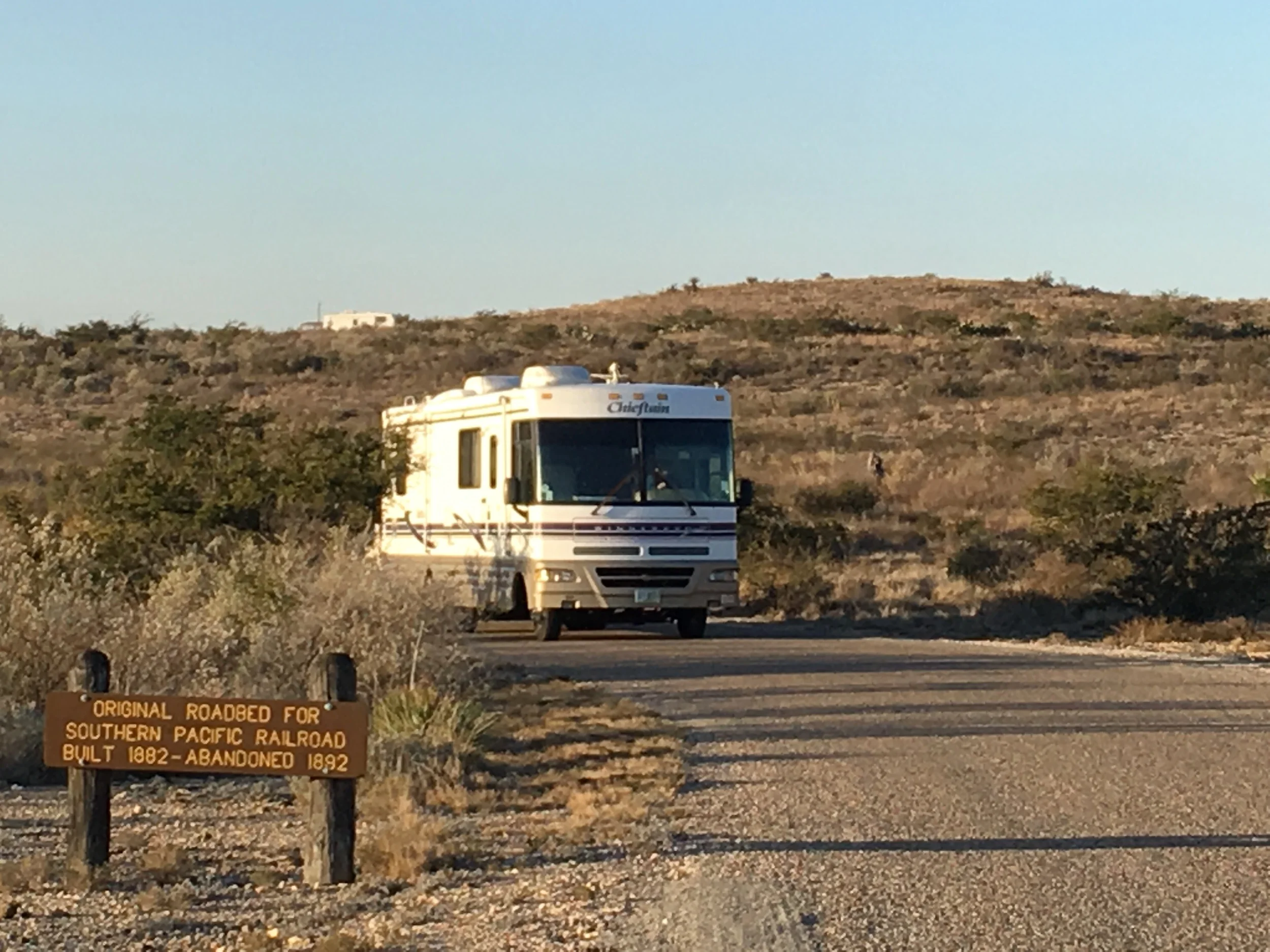Early this morning we left Seminole Canyon and headed west; our destination for tonight is Balmorhea State Park.