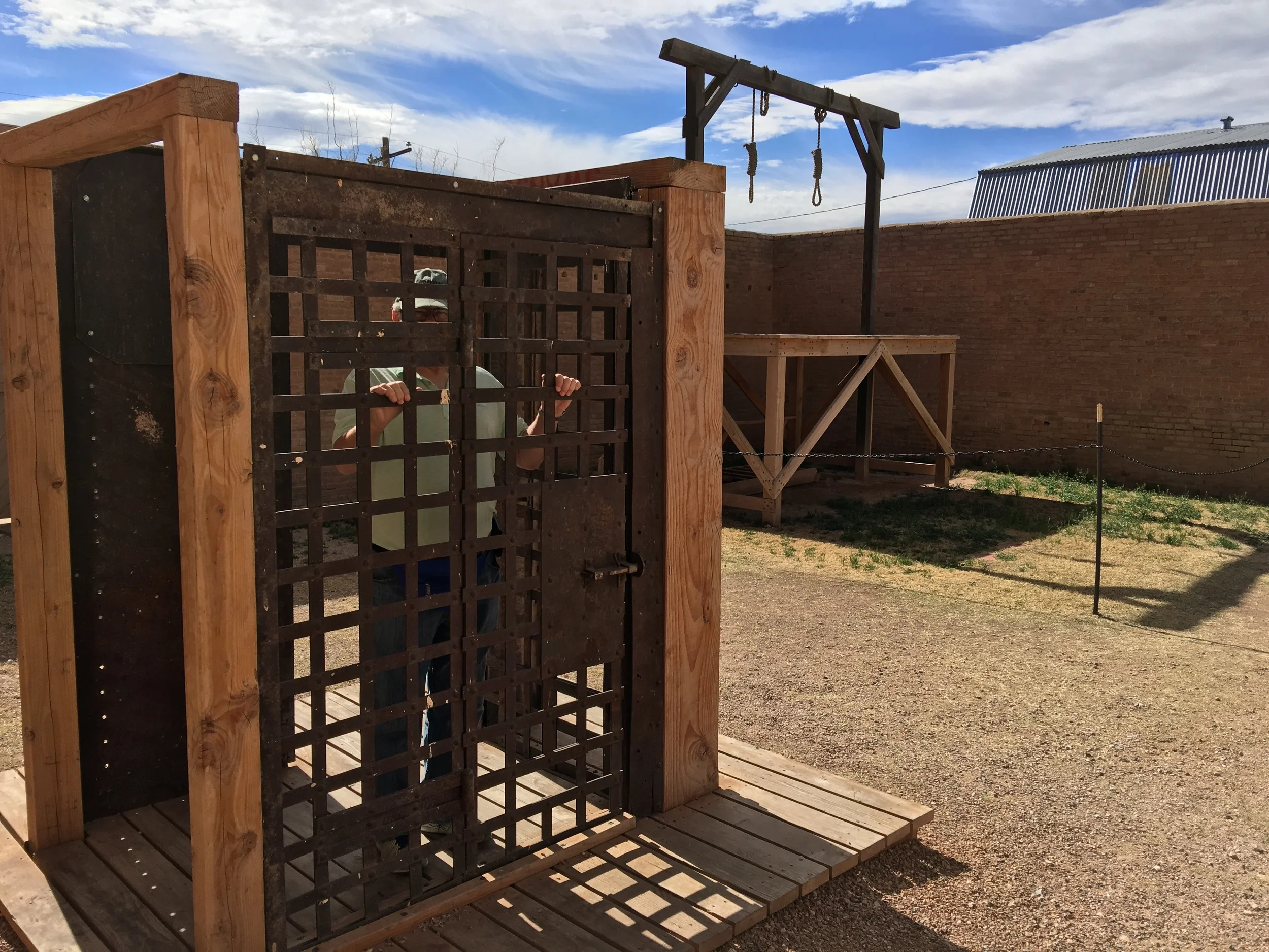 Justice....a replica of the gallows where 7 men were hanged.