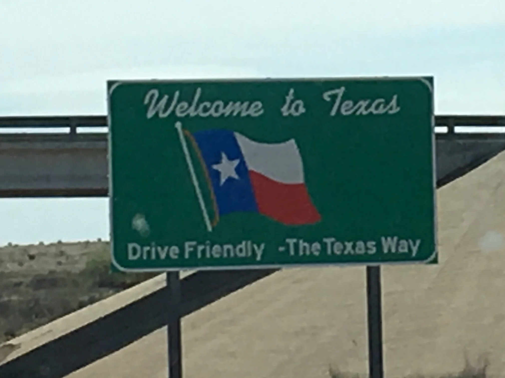 We crossed the Texas panhandle