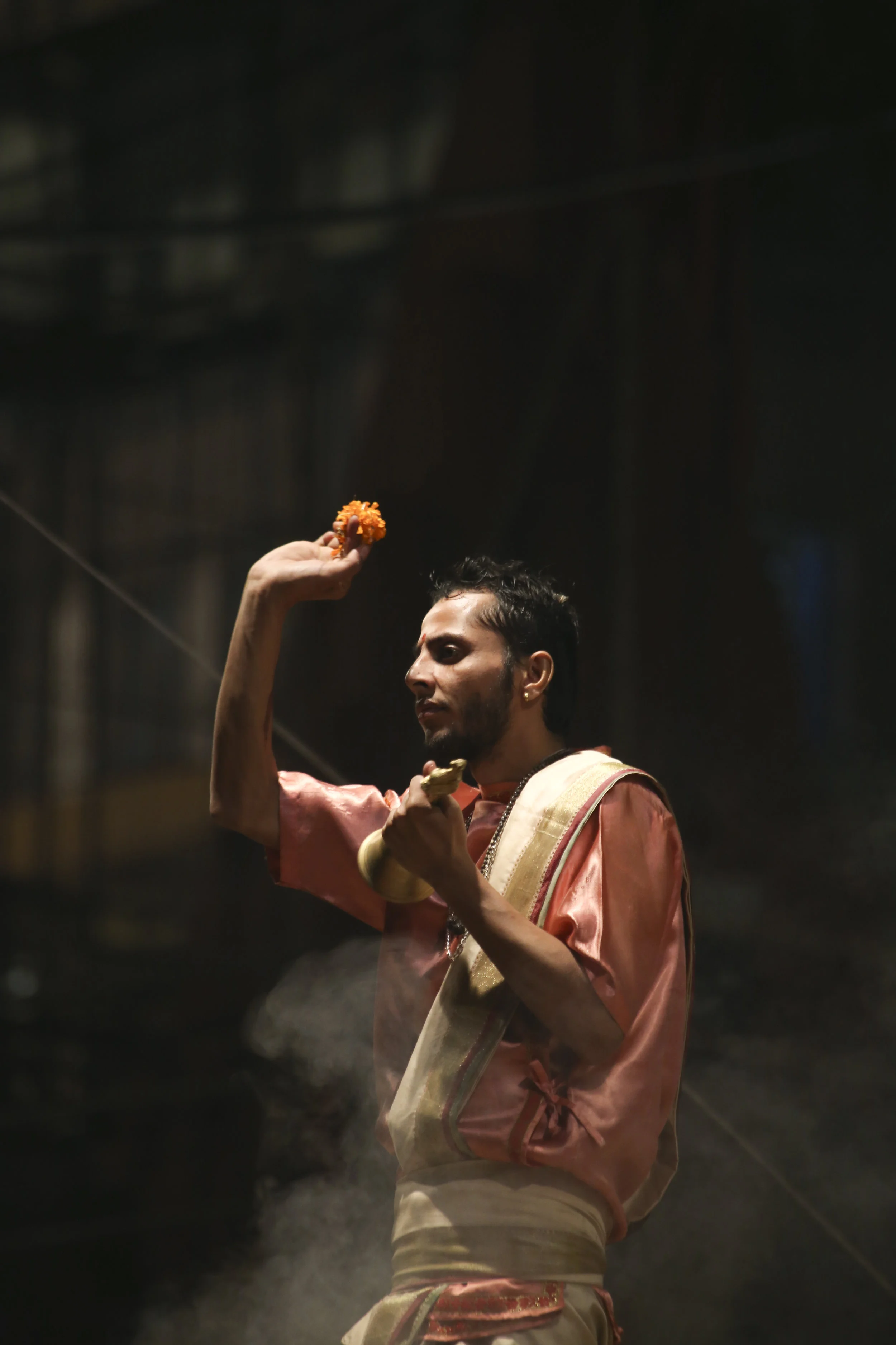 Puja on the Ganga in Varanasi 9