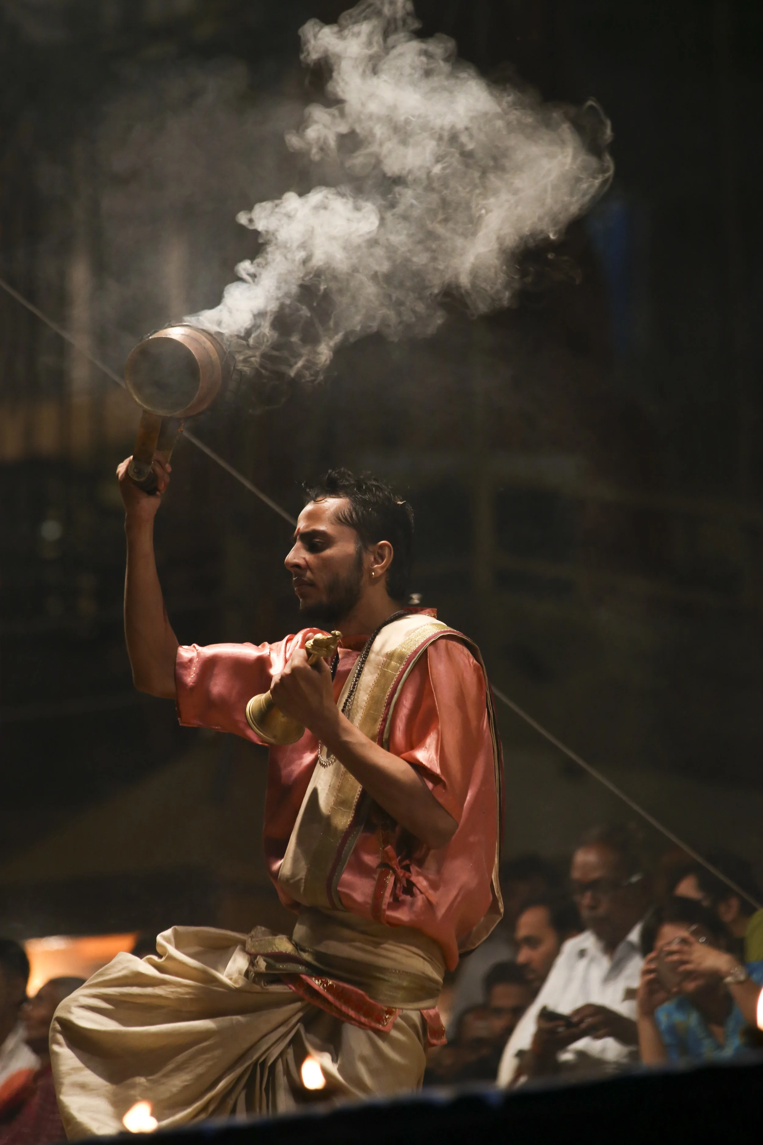 Puja on the Ganga in Varanasi 2