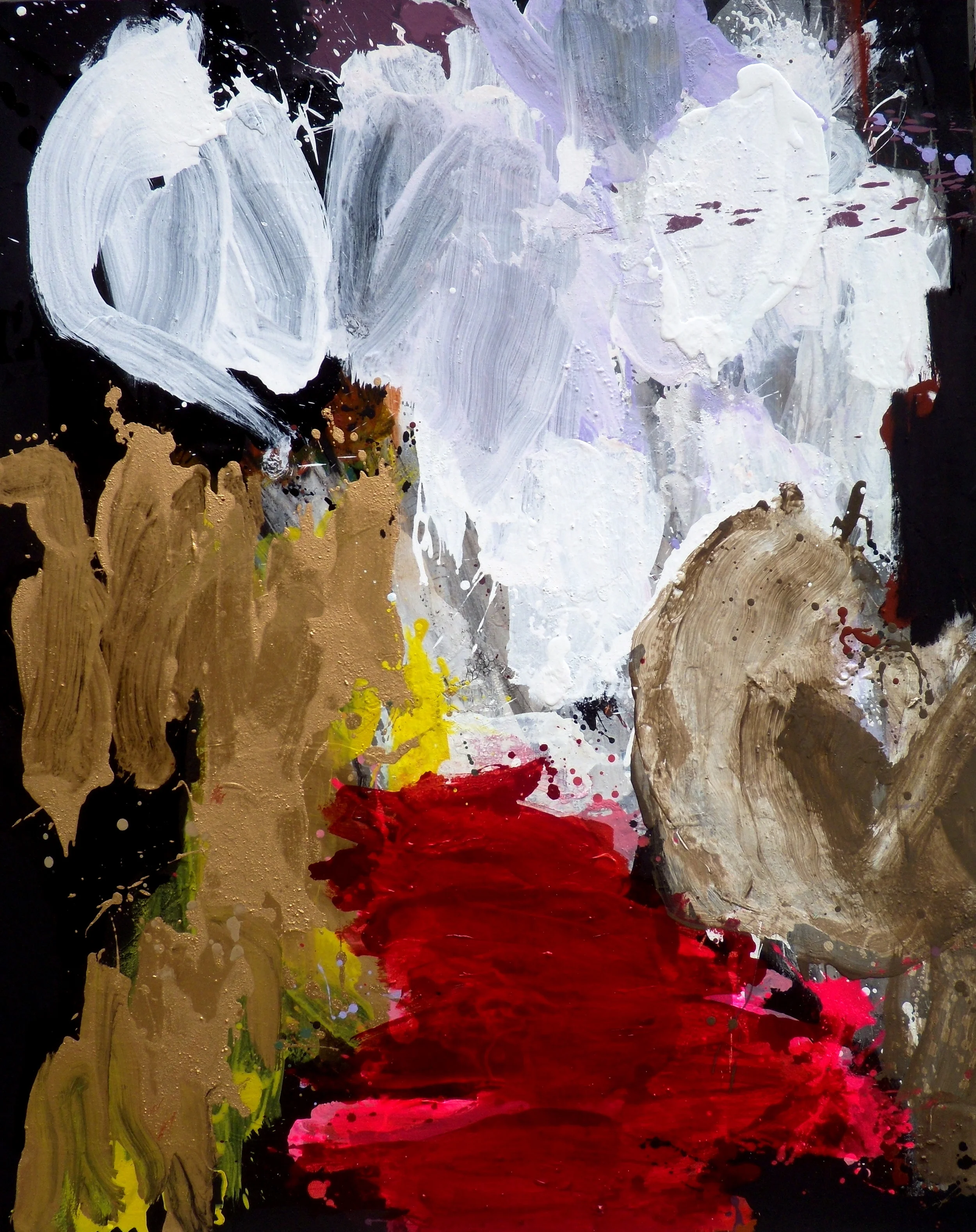   Sans titre I -  2010 - 162x130 cm - Mixed media on canvas - Private collection, Seoul, Korea 