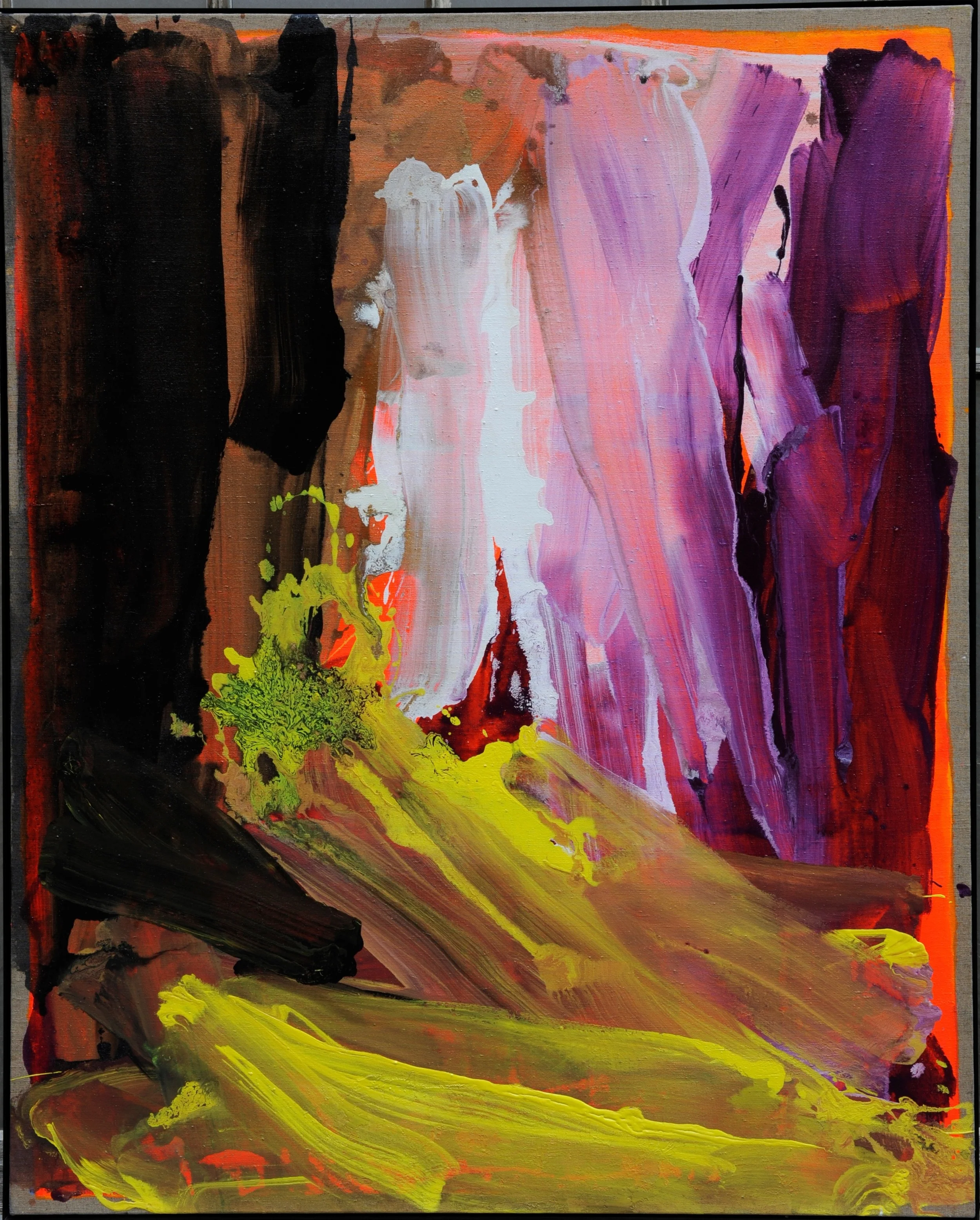   Le Souffle et la Lumière  - 2009 - 162x130 cm - Mixed media on canvas - Private collection, Genève, Switzerland 