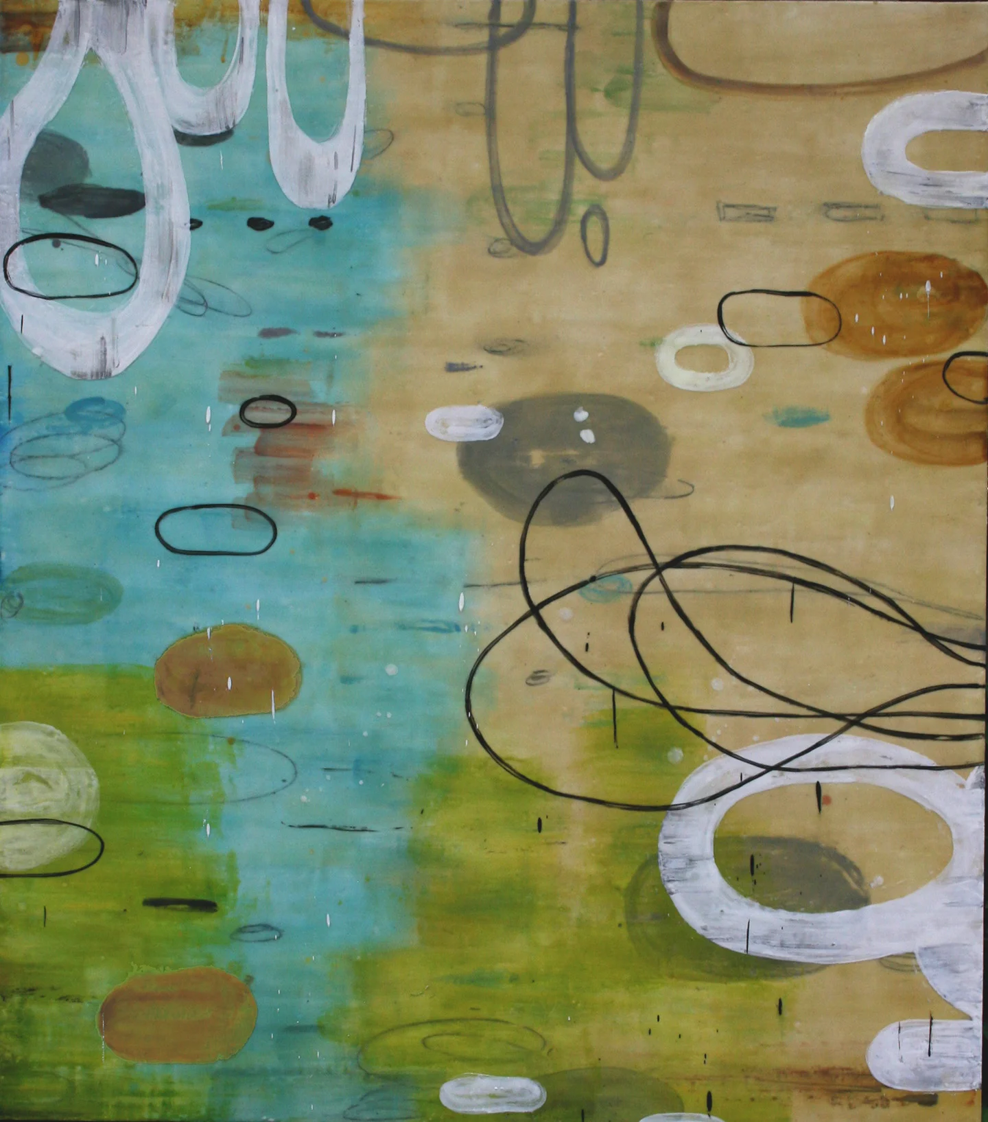 Untitled L820, 48x42, on panel